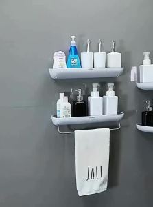 ecoco | Wall-mounted No-drilling Bathroom Shelf