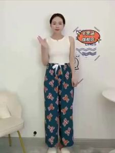 KASHIHAN | Summer Wide Leg Cotton Loungewear Pants Plus Size