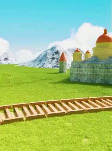 BABYSHOME | Educational Magnetic Assembleable Train and Building Blocks Toy