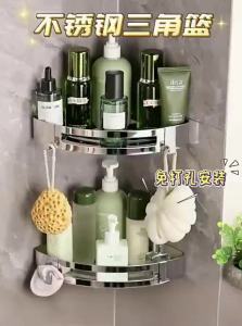 youqin | Waterproof Stainless Steel Wall Mounted Triangle Shelf