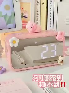 Student Desk Electronic Clock Large Volume Bluetooth Speaker