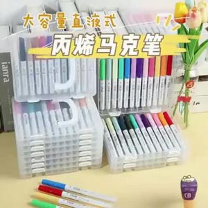 ZEEGO | Professional Sketch Markers Set Washable Soft-Tip Direct Liquid