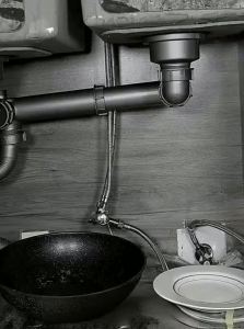 TAOSHI | Anti-Backflow Kitchen Drainage Pipes and Double Basin Drain Set
