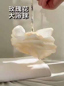 PANFUR | Luxury Non-dispersive Oversized Shower Pouf Ultra-Soft Foaming