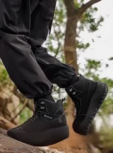 Nanjiren | Black Autumn High Top Durable Outdoor Training Shoes