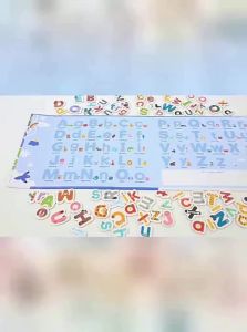 JIFANPAUL | Educational Magnetic Alphabet Matching Stickers 26 Letters