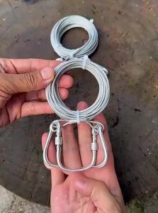 Durable Plastic Coated Outdoor Stainless Steel Clothesline