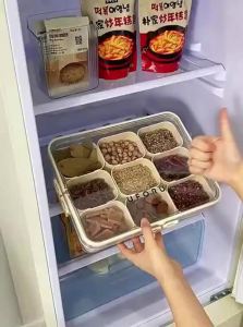 CHUMX | Spice Storage Box Airtight Compartmentalized Organizer