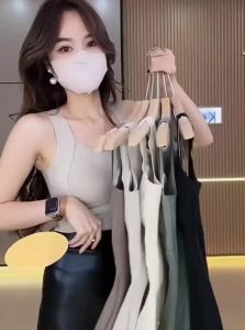 Áo ba lỗ nữ ZISU lót lông cừu lụa tơ tằm có đệm ngực không đường may