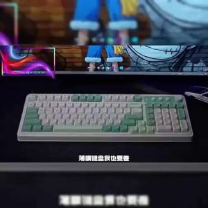 AULA-MOJING | Wireless 3-Mode Bluetooth Keyboard with Mechanical Feel and RGB Gaming