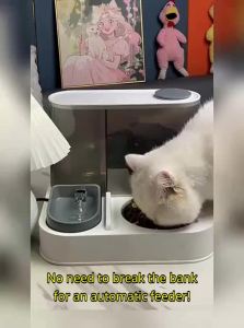 VOA | Pet Feeder & Automatic Waterer with Flowing Water Basin