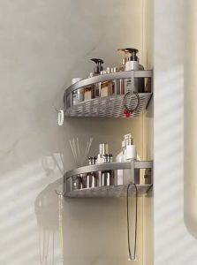 FALUYI | Wall-Mounted Corner Bathroom Shelf
