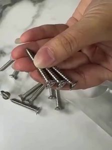 LIGE | 304 Stainless Steel Self-Tapping Screws Cross Recessed Head Long Flat Head Screws