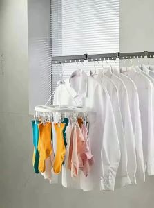 FALUYI | Foldable Invisible Extendable Wall-Mounted Clothes Drying Rack