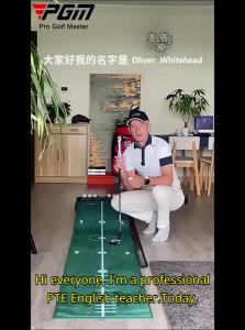 PGM GOLF | Adjustable Incline Indoor Golf Putting Practice Mat