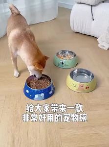 Hipidog | Stainless Steel Dog Bowl Anti-Slip Pet Food Bowl Cat Bowl Slow Feeding Bowl For Large Dogs Non-Slip Water Bowl Hipidog Brand