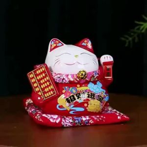 Ji Shanyuan | Creative Automatic Hand Waving Wealth Cat Statue