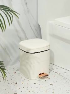 MEIZHUFU | Lidded Footstep Large Capacity Trash Can