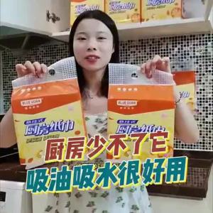 blueguan | Oil Absorbent Water Adsorbent Kitchen Tissue 200 Sheets