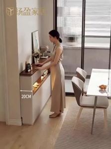 YANGYING | Slim Ultra-thin Solid Wood Kitchen Storage Cabinet 20cm
