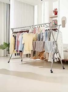 WEVOLA | Portable Adjustable Stainless Steel Clothes Drying Rack