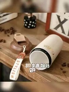 BIZE | High Capacity Aesthetic Ceramic Insulated Cup With Rope