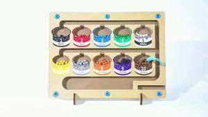 JIFANPAUL | Attention Training Magnetic Maze Toy for Kids 2-6 Years Old