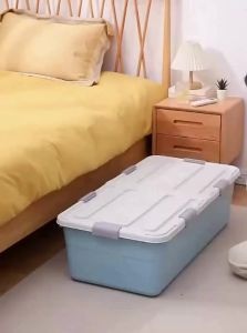 BEITEJIA | Bed Under Storage Box Drawers Sliding Wheels