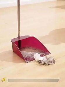 JIFANPAUL | Dustpan and Broom Set Non-Stick Hair Cleaning Tool