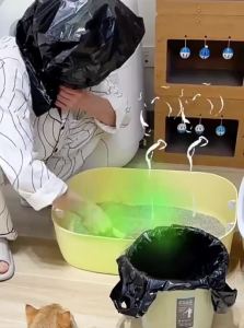 FUKUMARU | Deodorizing Low Dust Applewood Mixed Cat Litter Quick Clumping Non-stick Bottom