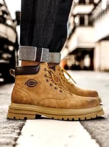 Nanjiren | Men Thick-soled Vintage Style High-top Boots Summer
