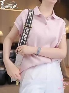 Shalldoer | Áo Thun Tay Ngắn Cổ Polo Kiểu Đơn Giản