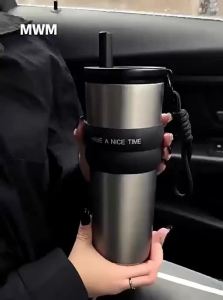 YIQIANJIN | Large Capacity New Model Ceramic Insulated Straw Cup