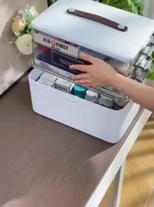 Joybos | Hộp Đựng Thuốc Gia Đình Dung Lượng Lớn Với Nhiều Tầng Lưu Trữ