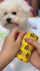 Hipidog | Disposable Dog Shoe Wrap Foot Cover Bandage Breathable Outdoor Use Anti-Dirt Non-Slip Teddy Bichon Pet Supplies Accessories