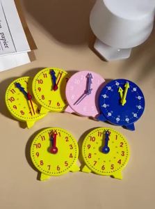 JIELI | Educational Time Learning Clock Model 12/24 Hour Three-Handed Linkage