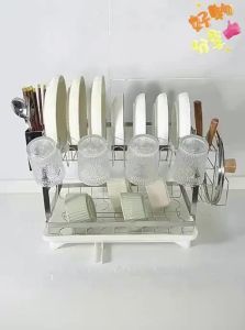 JUMEISHI | Stainless Steel Dish Drying Rack Kitchen Organizer
