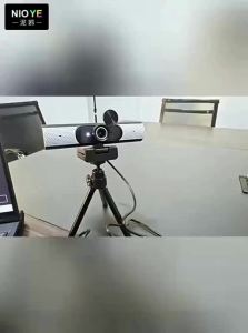 NIOYE | HD Triple-Function Webcam with Microphone and Speaker for Laptop Meetings and Live Streaming