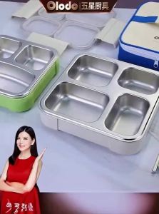 Olodo | Insulated Lunch Box for Students & Office Workers 304 Stainless Steel Compartment Sealed