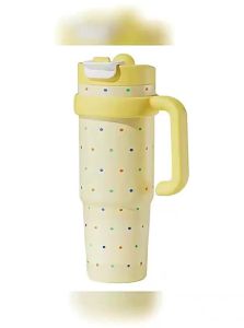 BIZE | Large Capacity Stainless Steel Insulated Tumbler with Double Drinking Straws