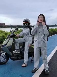 QUANYAN | Rainproof Motorcycle Riding Suit Adult Mens Separate Suit