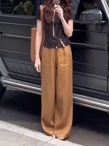 Shalldoer | High Waist Slimming Fashionable Easy-to-Match Loose Straight Pants