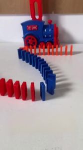 BABYSHOME | Educational Domino Train Building Blocks Toy