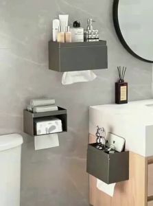 ROLONG | No-Drilling Waterproof Creative Toilet Paper Holder