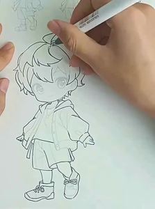 YISHUNIU | Anime Q-style Ancient Chinese Style Cartoon Drawing Material Sketchbook