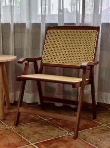 MANHAOSHI | Foldable Rattan Recliner Chair