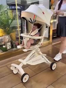 YiHeChuYao | High Landscape Adjustable Baby Stroller Ultra Lightweight Foldable