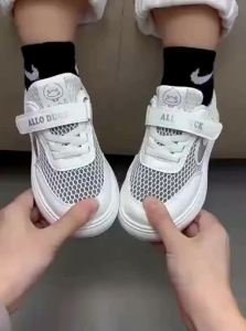 JIFANPAUL | Giày Thể Thao Hơi Thoáng Cho Bé Gái Mùa Hè Màu Trắng