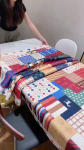 HOUGOUXIANG | Waterproof Oil-Resistant Heat-Resistant Wash-Free Tablecloth Ethnic Style High-End Fabric