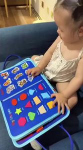 FANMIAO | Montessori Educational Busy Board With Zipper Tote 3-6 Years